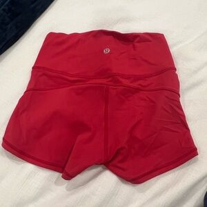 lululemon athletica Women's Red Shorts